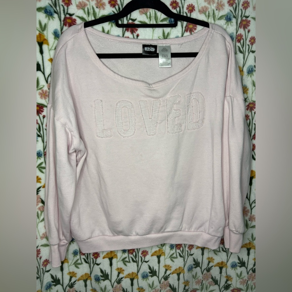 Forever Loved Lightweight Sweatshirt - Pink - Mossimo Supply Co.